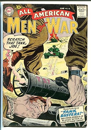Bild des Verkufers fr ALL-AMERICAN MEN OF WAR #46-1957-DC-WWII-TANK BUSTERS-fn+ zum Verkauf von DTA Collectibles