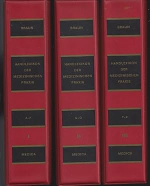 Bild des Verkufers fr Handlexikon der medizinischen Praxis. Diagnostik und Therapie der gesamten Medizin. Bd I: A-F; Bd II: G-O; Bd III: P-Z zum Verkauf von Versandantiquariat Sylvia Laue