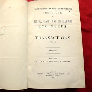 Chesterfield And Derbyshire Institute of Mining, Civil and Mechanical Engineers. Transactions 188...