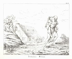 Johanna Sebus bei der Rettungstat im Jahre 1809 ('Johanna Sebus').