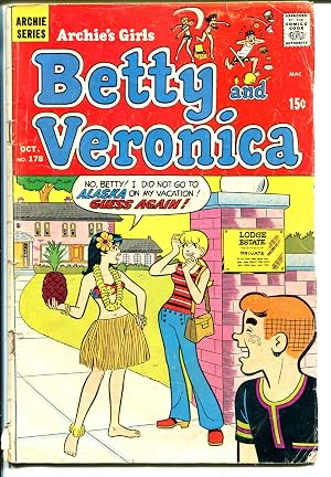 Imagen del vendedor de Archie's Girls Betty and Veronica #178 1970-Hawaii-G a la venta por DTA Collectibles