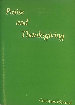 Bild des Verkufers fr Praise and Thanksgiving zum Verkauf von WeBuyBooks