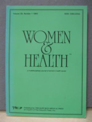 Imagen del vendedor de Women and Health: Volume 20, Number 1 a la venta por PsychoBabel & Skoob Books