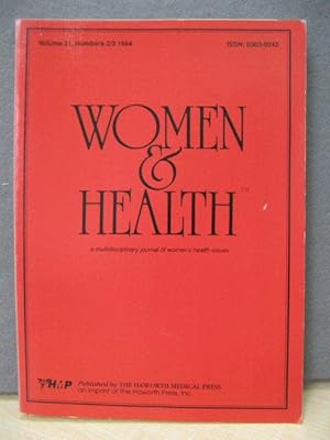 Imagen del vendedor de Women and Health: Volume 21, Numbers 2/3 a la venta por PsychoBabel & Skoob Books