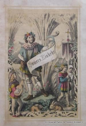 4 kolorierte Lithographien von Franz Pocci aus: Die Jahreszeiten. Stuttgart, Scheitlin, 1856.