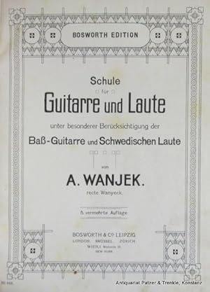 Schule für Guitarre und Laute unter besonderer Berücksichtigung der Baß-Guitarre und Schwedischen...