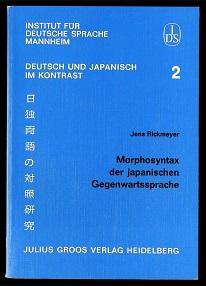 Morphosyntax der japanischen Gegenwartssprache.