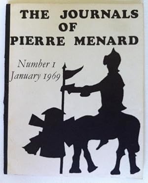 THE JOURNALS OF PIERRE MENARD MICHAEL HAMBURGER ISSUE NUMBER ONE JANUARY 1969