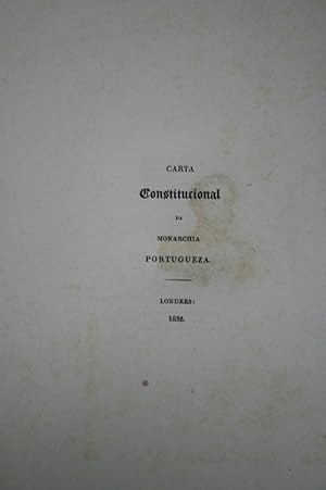 CARTA CONSTITUCIONAL DE MONARCHIA PORTUQUEZA