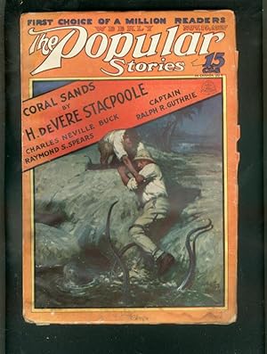 POPULAR MAGAZINE PULP-11/19/27-OCTOPUS COVER-CORAL SAND G/VG