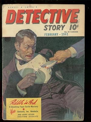 DETECTIVE STORY PULP-FEB 1941-CONTRACTS, INC-BAUMHOFER? G/VG