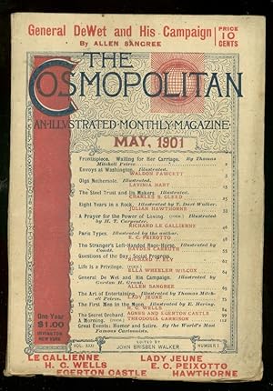 COSMOPOLITAN MAY 1901-HG WELLS-FIRST MEN ON MOON-PULP FN