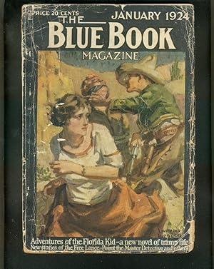 BLUE BOOK PULP-1/1924-FLORIDA KID-AGATHA CHRISTIE--RARE G-