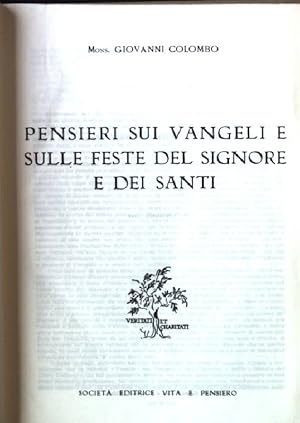 Immagine del venditore per Pensieri sui Vangeli e Sulle Feste del Signore e dei Sanit venduto da books4less (Versandantiquariat Petra Gros GmbH & Co. KG)