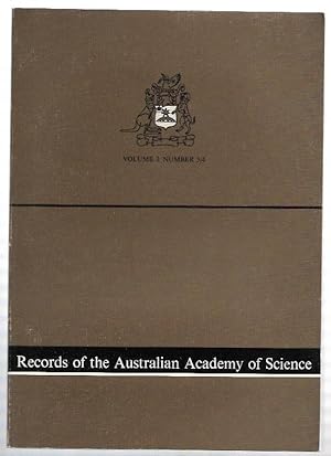 Seller image for Records of the Australian Academy of Science. Volume 3 Number 3/4. for sale by City Basement Books