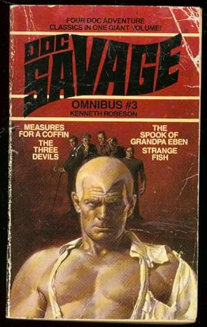 DOC SAVAGE OMNIBUS #3-PULP REPRINT PAPERBACK-4 STORIES!-good G