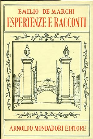 Immagine del venditore per Esperienze e racconti venduto da Studio Bibliografico Marini