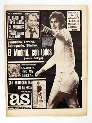 AS DIARIO DEPORTIVO 5092. EL MADRID CON TODOS, MENOS GALLEGO. 19 FEB, 1984 (Vvaa) As, 1984