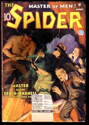 Image du vendeur pour SPIDER-AUG 1935-MASTER OF THE DEATH MADNESS VG- mis en vente par DTA Collectibles