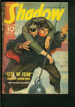 THE SHADOW 1940 OCT 15-CITY OF FEAR-WRECKING BALL RESCU VG