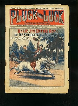 PLUCK AND LUCK #1338 1/23/24-ALLYN DRAPER-WILD COVER-OLLIE OFFICE BOY-DIME FR