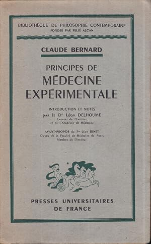 Principes de médecine expérimentale