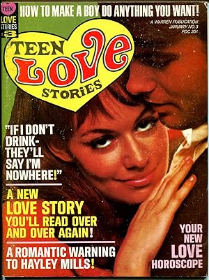 Teen Love Stories #3 1968-Warren-romance stories-Jaguar XKE-auto races-FN