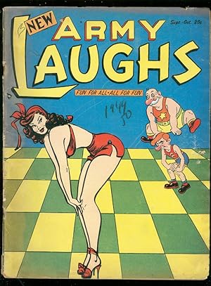 ARMY LAUGHS SEPT 1949-JOKES-CARTOONS-MILITARY HUMOR G/VG