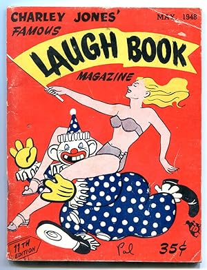Charley Jones' Famous Laugh Book May 1948- Clown cover- Joke Cartoon magazine