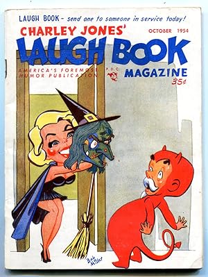Charley Jones' Laugh Book October 1954-Joke & Cartoon Magazine- Halloween