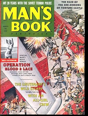 MAN'S BOOK 1962 MARCH-#1-WILD STORIES AND ART VF