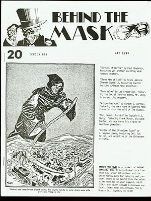 BEHIND THE MASK 1993 #20-PULP FANZINE-CRIMSON MASK FN