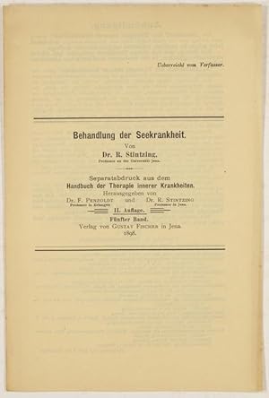 Bild des Verkufers fr Behandlung der Seekrankheit. zum Verkauf von Antiq. F.-D. Shn - Medicusbooks.Com