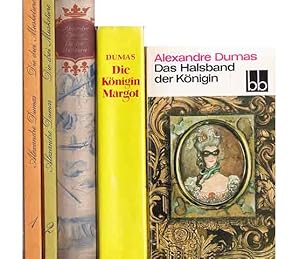 Seller image for Konvolut "Alexandre/Alexander Dumas". 5 Titel. 1.) Die drei Musketiere, Nach einer alten bersetzung bearbeitet und gekrzt 2.) Die drei Musketiere, bersetzt von Herbert Bruning. 1. und 2. Band, Rtten & Loening Berlin, 2. Auflage/1980 bzw. 3. Auflage/1983 3.) Alexander Dumas: Die drei Musketiere, Mit Holzschnitten von Huyot, Nach Bildern von Maurice Leloir, Reihe: Alexander Dumas, Meisterwerke in 12 Bnden, hrsg. von Friedrich Wencker-Wildberg 4.) Das Halsband der Knigin 5.) Alexandre Dumas: Die Knigin Margot, Mit Illustrationen von Max Lingner for sale by Agrotinas VersandHandel