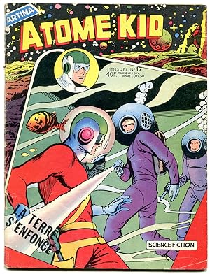ATOME KID #17 1958-BELGIAN-SCIENCE FICTION SUPER HERO VG