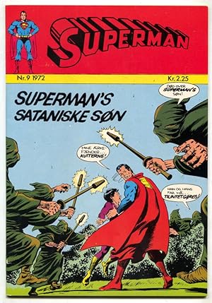 SUPERMAN #9-1972-DANISH LANGUAGE-RARE HIGH GRADE COMIC VF-
