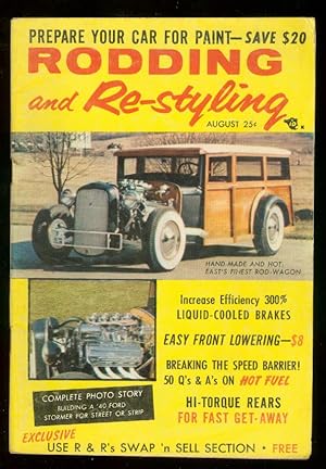RODDING AND RE-STYLING AUG 1957-WOODY COVER VG