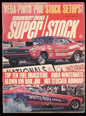 Seller image for RODDER & SUPER/STOCK-JULY 1972-DRAGSTERS-D GARLIS-NHRA FR/G for sale by DTA Collectibles