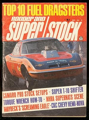 RODDER & SUPER/STOCK-MAY 1971-CAMARO-DRAG RACE-NHRA VG