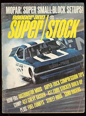 RODDER & SUPER/STOCK MAGAZINE MAY 1972- 427 CHEVY-NHRA VG