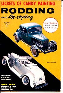 RODDING & RE-STYLING-3/1960-DRAG RACING MAGAZ VG