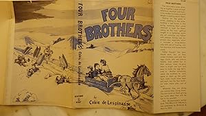 Immagine del venditore per Four Brothers, by Cobie De Lespinasse 1st Ed DJ Only! NO Book! DUST JACKET DUSTJACKET ONLY, 4 boys & a Sister growing up together create Enuf Adventure venduto da Bluff Park Rare Books