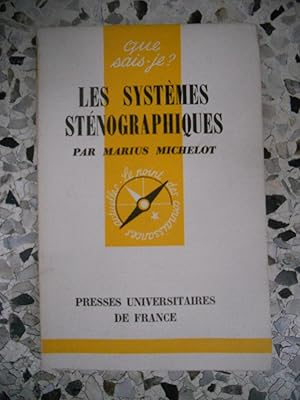 Seller image for Les systemes stenographiques for sale by Frederic Delbos