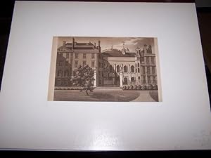 The Middle Temple of the Inns of Court [Sepia Aquatint]