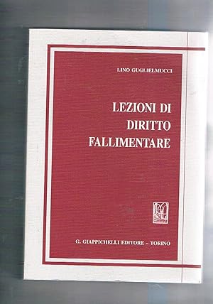 Bild des Verkufers fr Lezioni di diritto fallimentare. zum Verkauf von Libreria Gull