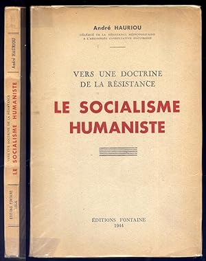 Image du vendeur pour Le Socialisme Humaniste. Vers une doctrine de la Rsistance. mis en vente par Hesperia Libros