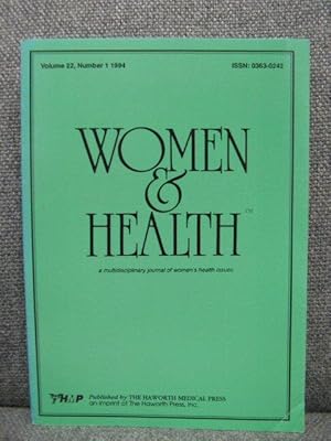 Imagen del vendedor de Women and Health: Volume 22, Number 1 a la venta por PsychoBabel & Skoob Books