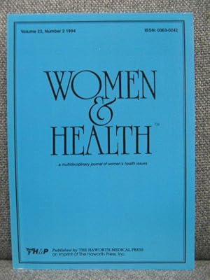 Imagen del vendedor de Women and Health: Volume 22, Number 2 a la venta por PsychoBabel & Skoob Books