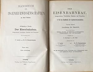 Der Eisenbahnbau. 4. Band: Anordnung der Bahnhöfe. Erste Abteilung: Einleitung, Zwischen- und End...