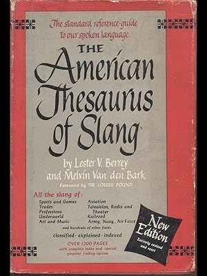 Bild des Verkufers fr The american thsaurus of slang zum Verkauf von Librodifaccia